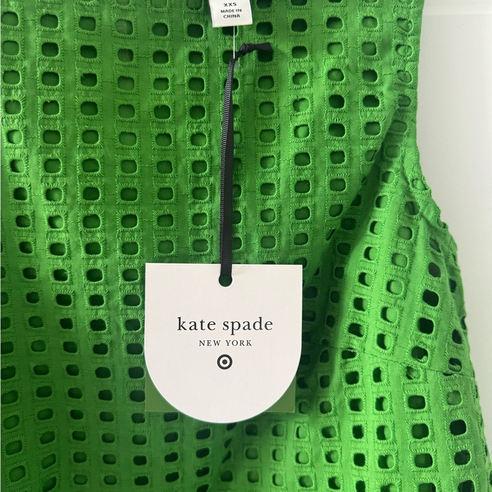 Kate Spade Green Eyelet Dress